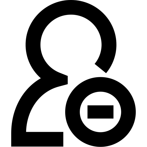 Blacklist Management svg vector icon