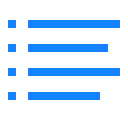 bullet, item, line, list, menu, paragraph, text svg vector icon