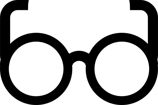 Glasses svg vector icon