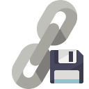 link,diskette icon