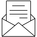 email, letter, mail, message, open svg vector icon