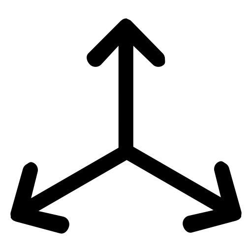 Multidimensional svg vector icon