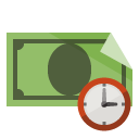 bill,clock icon