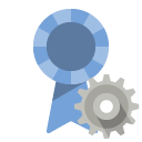 ribbon,gear icon