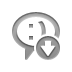 chat,emot,down icon