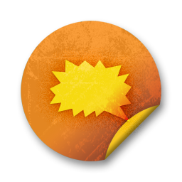 orange,grunge,sticker,badge icon