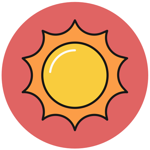 Sun svg vector icon