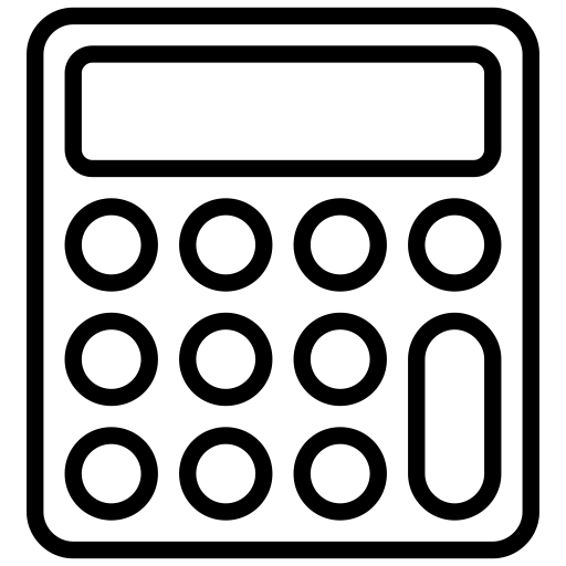Calculator svg vector icon