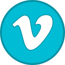 logo, socialmedia, vimeo svg vector icon
