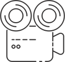 camera, retro, video camera, video recorder, vintage svg vector icon