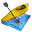 kayak,slalom icon