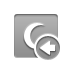 red,crescent,left icon