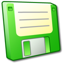 floppy,disk,green,disc,save icon