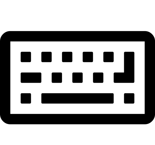Keyboard No svg vector icon