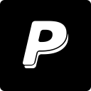 media, paypal, social, square svg vector icon