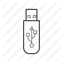 flash, memory, stick, usb, usb drive, usb memory, usb stick icon