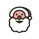 christmas, holidays, santa claus svg vector icon