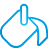 basic, blue, bucket, paint icon