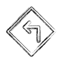 left, productivity, road, shape, sign, social svg vector icon