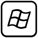 media, network, social, windows svg vector icon