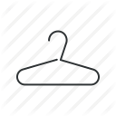 clothes rack, clothing, coat hanger, fashion, hanger, tab, wardrobe icon