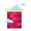 chimney, fireplace, home, house, property svg vector icon