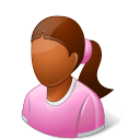 child, female icon