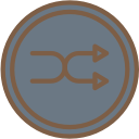 audio, media, media player, music, shuffle, video player svg vector icon