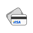 atm card, credit card, debit card, visa card svg vector icon