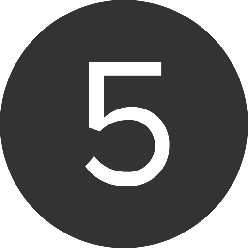 Number svg vector icon