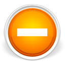 minus,orange,subtract icon