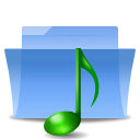 folder, sound icon