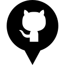 github, logo, media, social svg vector icon