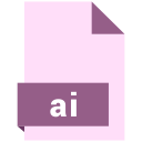 ai, file, format svg vector icon