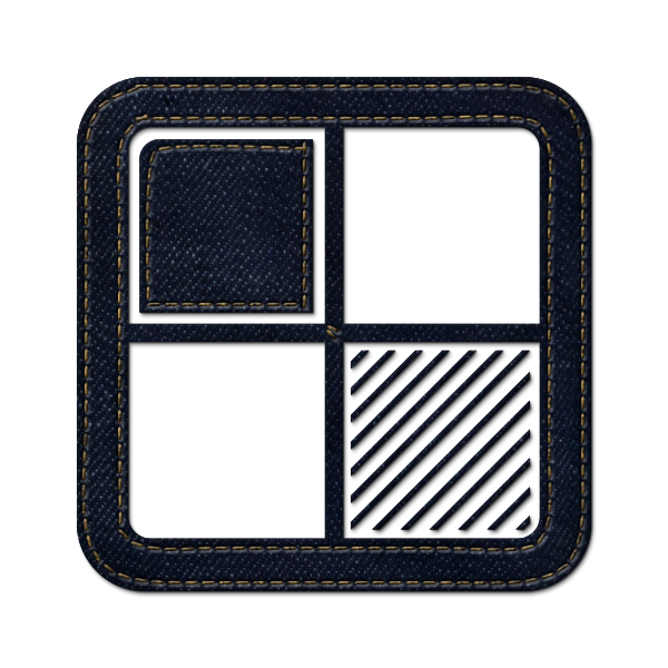 denim,jean,social,delicious,logo,square icon
