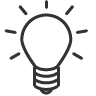bulb, lit icon