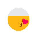 emoji, face, heart, islam, kiss, love, muslim svg vector icon