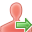 go, red, user icon