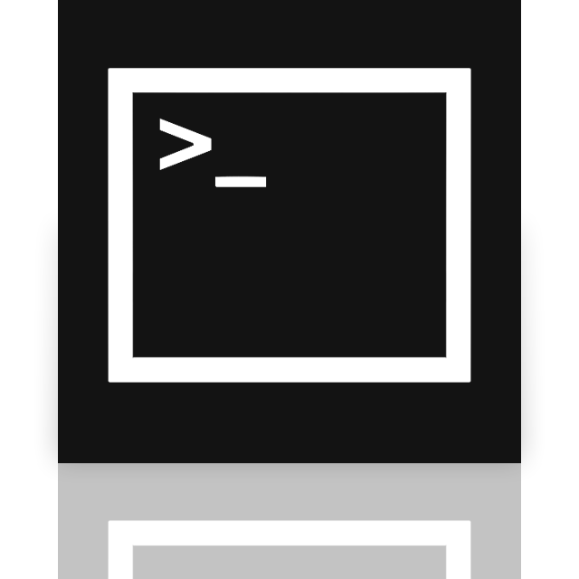command, mirror, prompt icon