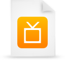 document, file, orange, paper icon