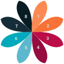 analytics, infographic, pie chart svg vector icon