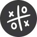 game, grey, tac, tic, toe icon