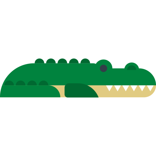 Crocodile svg vector icon