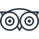 logo, media, social, tripadvisor svg vector icon