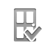 door,checkmark icon