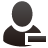 delete, user icon