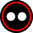 flickr, media, online, social svg vector icon