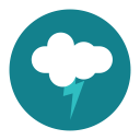 citycons, cloud, thunder, weather svg vector icon