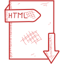 document, file, format, html svg vector icon