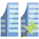 company,push,pin icon